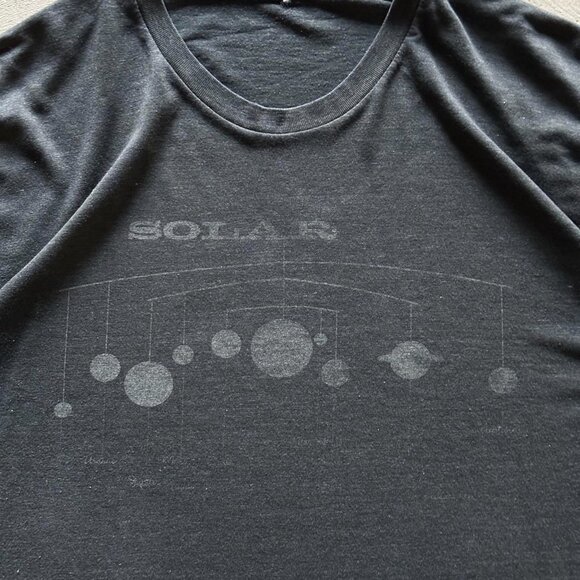 vintage faded single stitch "solar system" tee - Picture 2 of 3